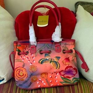 BRAND NEW Anushka Hand Painted Leather Tote